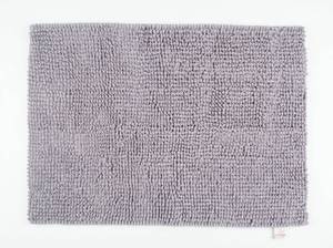 lot 11185 image: Gray Chenille Bath Rug with Non-Slip Thermo-Plastic Rubber Backing 43x32in