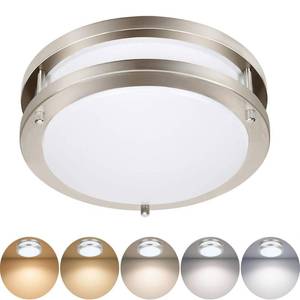 lot 11193 image: Drosbey 36W LED Flush Mount Ceiling Light Fixture, 5000K Daylight