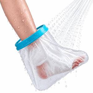 lot 12890 image: UpGoing Waterproof Foot Cast Cover for Shower Reusable Adult
