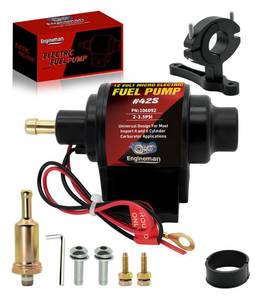lot 12896 image: ENGINEMAN Electric Fuel Pump 2-3.5 PSI 12V Universal Low Pressure