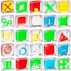 lot 13399 image: Bedwina Mini Cube Puzzle Games 24 Pack 3D Brain Teaser Maze Ball