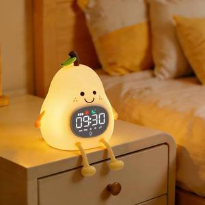 lot 13403 image: Pear Kids Alarm Clock with Night Light and White Noise