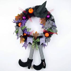 lot 13418 image: Shearly 24 Inch Halloween Wreath