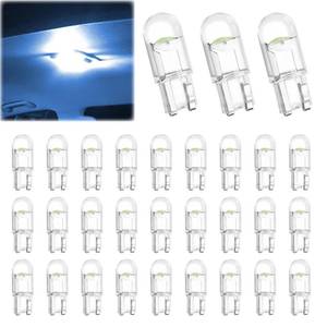 lot 14191 image: Ecocstm 194 LED Bulbs 30 PCS Ice Blue 168 2825 W5W T10