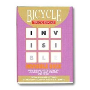 lot 14211 image: Bicycle Invisible Deck Playing Cards Red