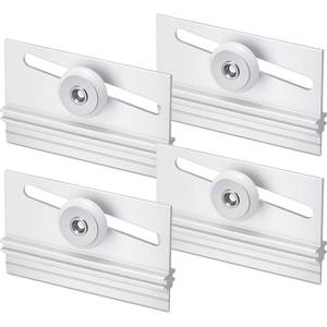 lot 14212 image: Yaocom Shower Door Top Roller Assembly 34 Inch Round Plastic Wheel 4 Pack
