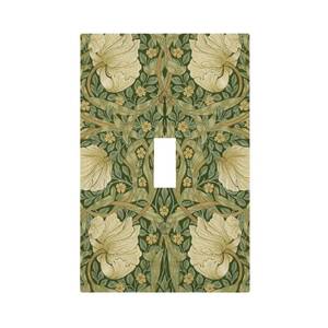 lot 14213 image: SgEdao Decorative Light Switch Plate Cover William Morris Floral 1 Gang