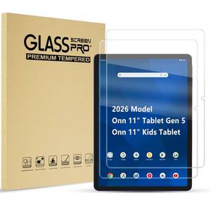 lot 14235 image: ProCase Tempered Glass Screen Protector 2 Pack 9H for Onn 11 Tablet Gen 5