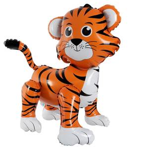 lot 14240 image: AUGHOA Standing Tiger Foil Balloon 24 Inch Jungle Safari Animals Party Decor