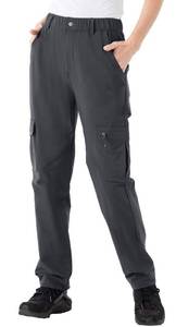 lot 14257 image: Rdruko Womens Hiking Pants UPF 50 Quick Dry Water Resistant Grey XX-Large