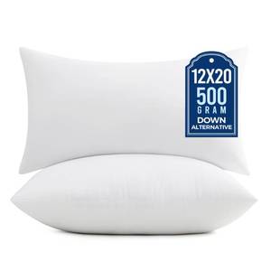 lot 17598 image: Puredown Pillow Inserts 12x20 Inch 2 Pack Rectangle Lumbar Decorative