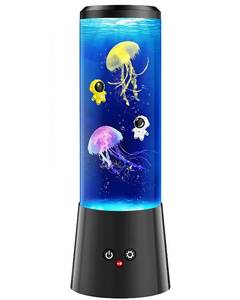 lot 17603 image: Bodami Jellyfish Lamp 16 Color Astronaut Night Light Sensory Aquarium