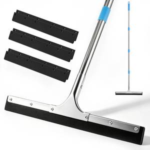 lot 17604 image: Aodaer Floor Squeegee 17.7 Inch Blade 62 Inch Stainless Steel Handle