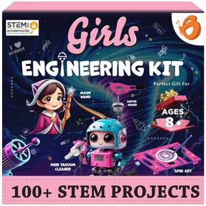 lot 17605 image: Butterfly EduFields Girls Engineering & Science Kit, 100 Projects, Ages 8-12