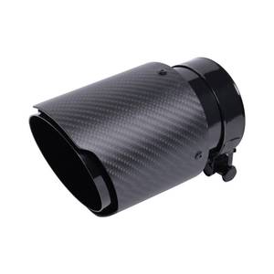 lot 17625 image: Jiarear Carbon Fiber Exhaust Tip 2 Inch Inlet 4 Inch Outlet Matte
