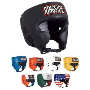 lot 18396 image: Ringside Competition-Like Boxing Headgear with Cheeks, Black, Medium