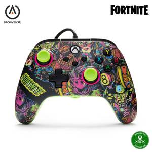 lot 18399 image: PowerA Wired Controller for Xbox Series XS Hall Effect Fortnite Glow