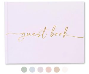 lot 18412 image: Lamare Wedding Guest Book with Blank Pages, Hardcover Photo Guest Book
