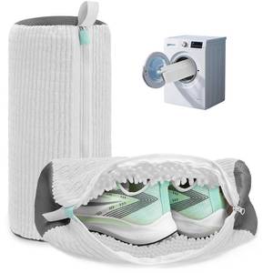 lot 18413 image: Ngfhf Shoe Washing Machine Bag Reusable Laundry Shoe Bag 2pc 17 x 7.5 in
