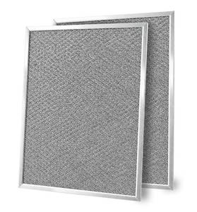 lot 18415 image: ULVEOL Aluminum Range Hood Grease Filter Set of 2 8-14 x 10 x 0.09 in