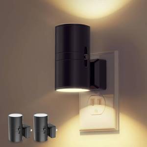 lot 18439 image: L LOHAS LED RGB Color Changing Night Light 2 Pack with Remote
