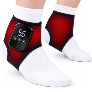 lot 18443 image: DeMoce 2 Pack Cordless Heated Ankle Foot Massager with 3 Heat Levels