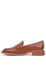 lot 19845 image: Franco Sarto Womens Edith Slip On Loafers Tobacco Brown Leather 8.5 M  Retail $140