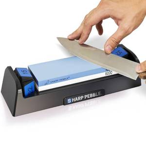 lot 19860 image: Sharp Pebble Whetstone Knife Sharpening Stone Kit 10006000 Grit