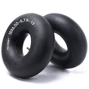 lot 19867 image: TICONN 15x6.00-6 Inner Tube 2 Pack for Lawn Mower Tires with TR-13 Valve Stem