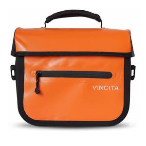 lot 19874 image: Vincita Cooper Front Bag for Brompton Bicycle Waterproof Camera Bag Orange  Retail $134.90