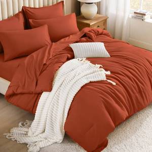 lot 19881 image: Litanika King Comforter Set 7 Piece Solid Bed in a Bag
