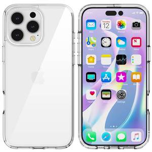 lot 20153 image: TENOC Clear Shockproof Phone Case for iPhone 16 Pro 6.3-Inch