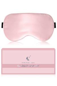 lot 20156 image: BLSSNZ Mulberry Silk Sleep Mask Blackout Eye Mask for Women Pink