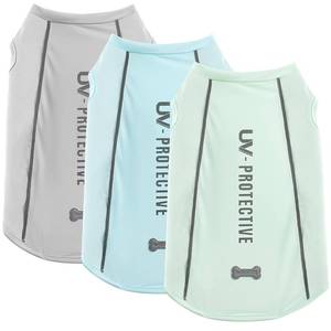 lot 20163 image: BAOBICUTE Dog Sun Protection T-Shirt 2-Pack Reflective Breathable XS