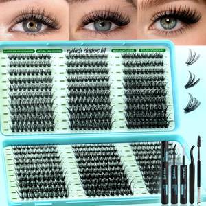 lot 20177 image: Aisniec Wispy Lash Clusters 600 Pcs D Curl 9-16mm Mixed 30D 40D 50D