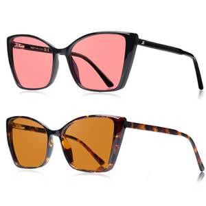 lot 20190 image: JFXQDR Migraine Glasses FL-41 Rose Tinted Cat Eye 2 Pack