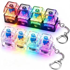 lot 20194 image: Intoypad Keyboard Fidget Toy Keychain Light Up Clicker 2 Pack
