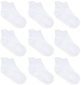 lot 20195 image: ZAPLES Baby Non-Slip Grip Ankle Socks White 12-36 Months