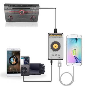 lot 20215 image: Yomikoo Car Stereo AUX Input Adapter with USB Charging for Mazda