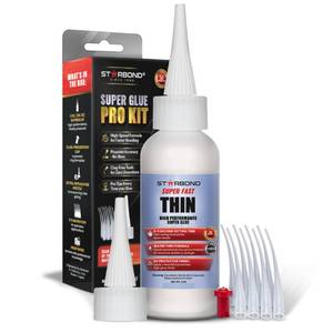 lot 20263 image: Starbond Super Fast Thin CA Glue 2 oz Pro Kit with Microtips