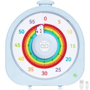 lot 20265 image: Mooking Kids Rainbow Visual Countdown Timer 60 Min12 Hr Rechargeable