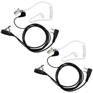 lot 20273 image: Walkie Talkie Earpiece 2-Pin Covert Acoustic Tube Headset 2 Pack