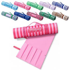 lot 1138 image: Klyyo Clyro Mahjong Rack Bag for Racks Pushers 20 Inches Stripe Pink