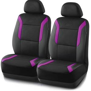 lot 1144 image: Skechers Memory Foam Car Seat Covers Front Seats Purple Airbag Compatible