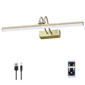 lot 1148 image: RAIFOOLLY Picture Light Wireless Wall Light 16-Inch 5000mAh Antique Brass