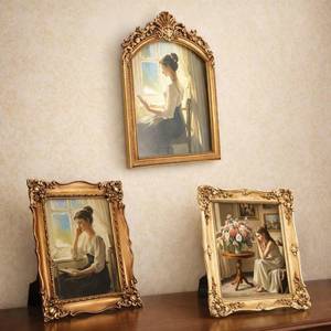 lot 1155 image: BrightRow 3 Pack Vintage Picture Frames 8 x 10 Inch