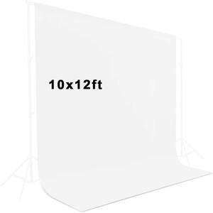 lot 1168 image: LCUIRC White Polyester Photography Backdrop 10x12 Ft