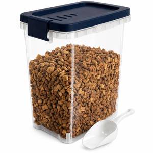 lot 1199 image: WBKTOOL Pet Food Storage Container 8QT Airtight Dark Blue