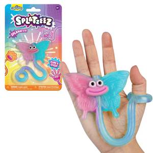 lot 2001 image: The Orb Factory Splatzeez Fling and Splat Fidget Toy Funny Face Butterfly