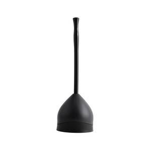 lot 2005 image: Casabella Toilet Plunger and Hideaway Caddy Combo 2-Piece Set Black